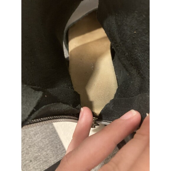 Calou Stockholm Clogs Black Leather Ankle Wrap Zip Bootie Size 38 EU US 7 - Picture 8 of 10